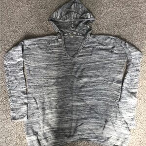 Gray Hooded Sweater XL